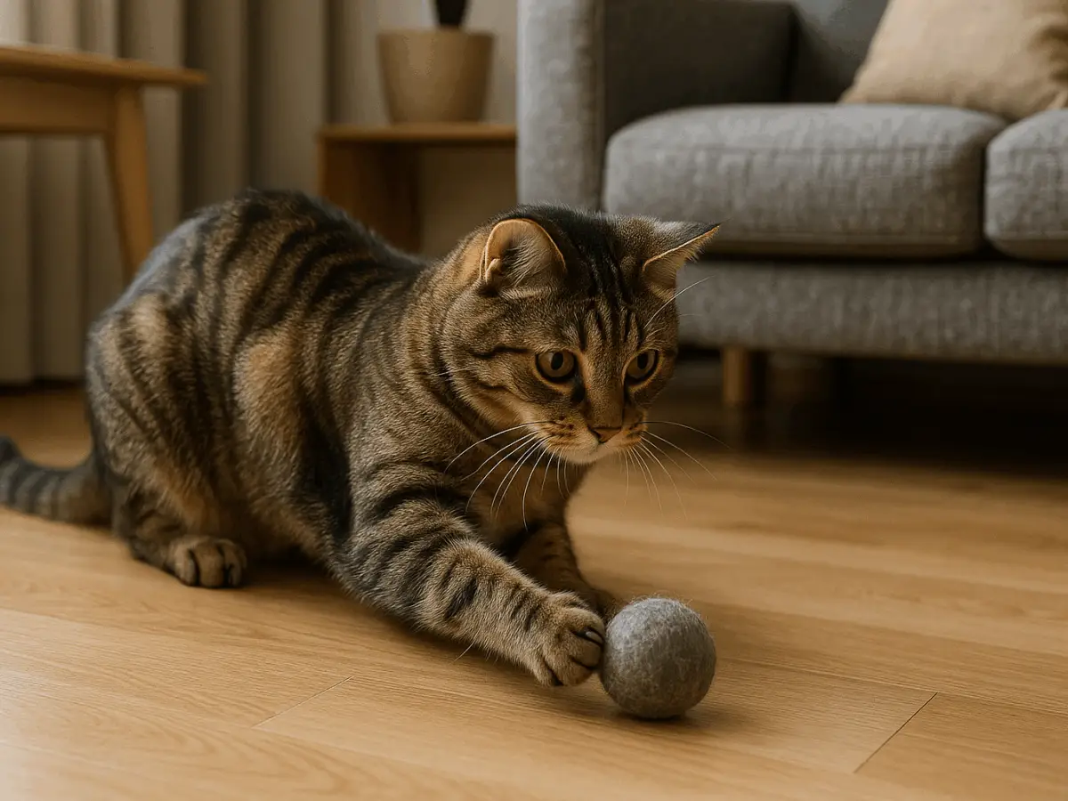 Den Spieltrieb ihrer Katze fördern